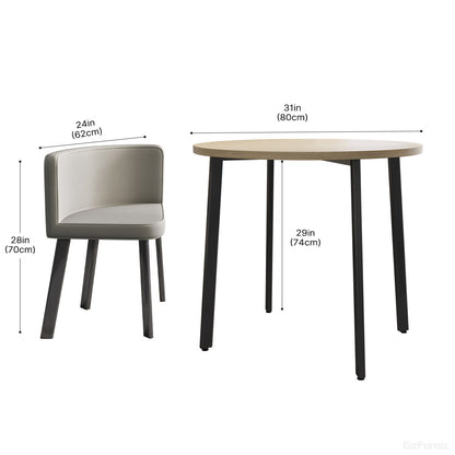 Round Table and 4 Chairs in Reception