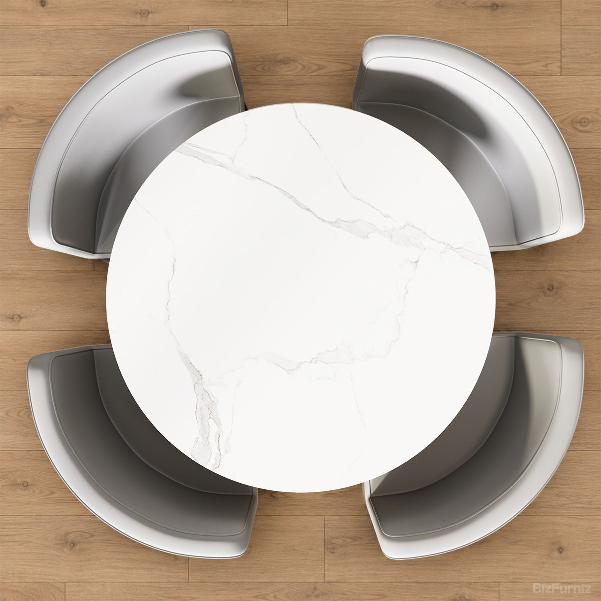 Round Table and 4 Chairs in Reception