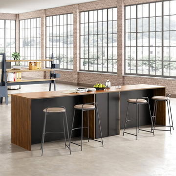 142”L Modern Multi-functional Storage Cabinet with Front and Rear Access Design for Versatile Spaces product view 2