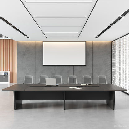 Modern Conference Table with Integrated Cable Box – Seats 6–12 product view 13