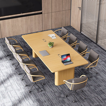 94-inch Rectangular Conference Table for 6-8 People with Cable Management for Meetings for modern office workspace