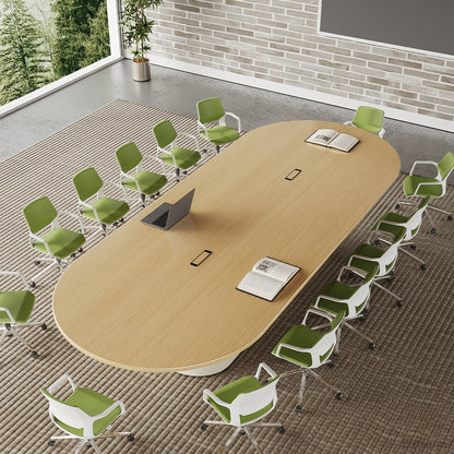 Sleek Conference Table with Hidden Cable Box & Spacious Surface for 12–14 People photo 1