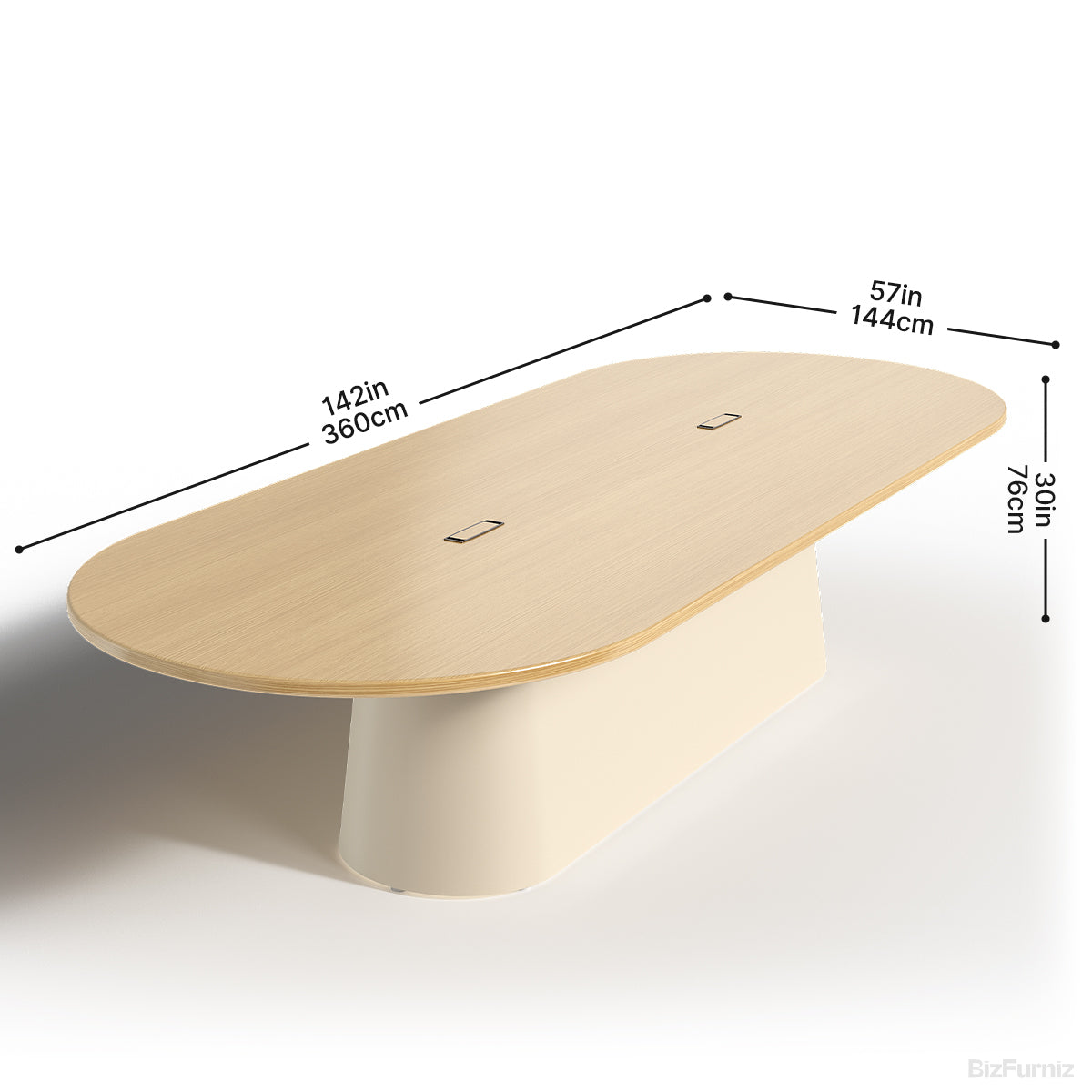 Sleek Conference Table with Hidden Cable Box & Spacious Surface for 12–14 People photo 5