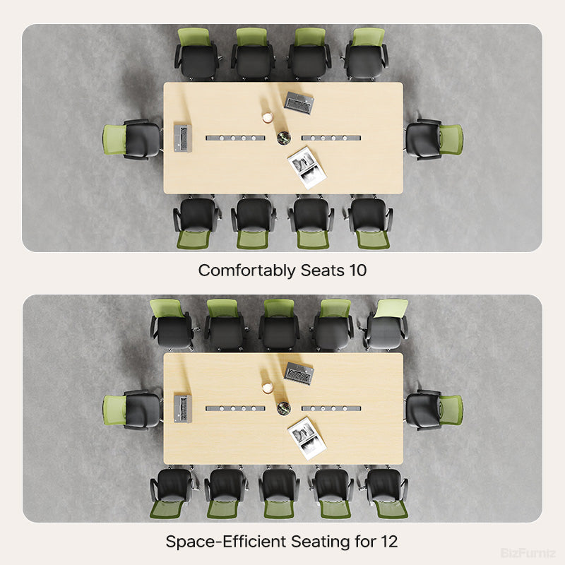 Spacious Conference Table for 10–12 People