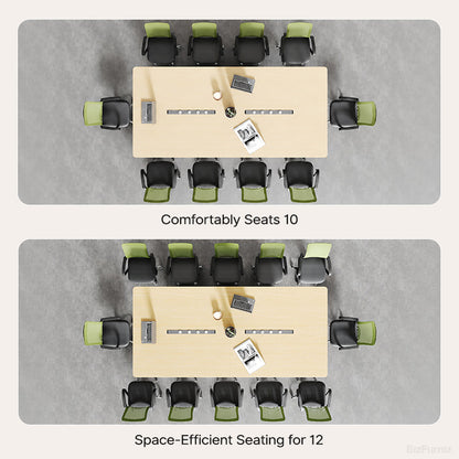 Spacious Conference Table for 10–12 People