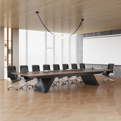 189" L High-end Conference Table with Hidden Cable Box & Generous Work Surface for 16–20 People photo 2