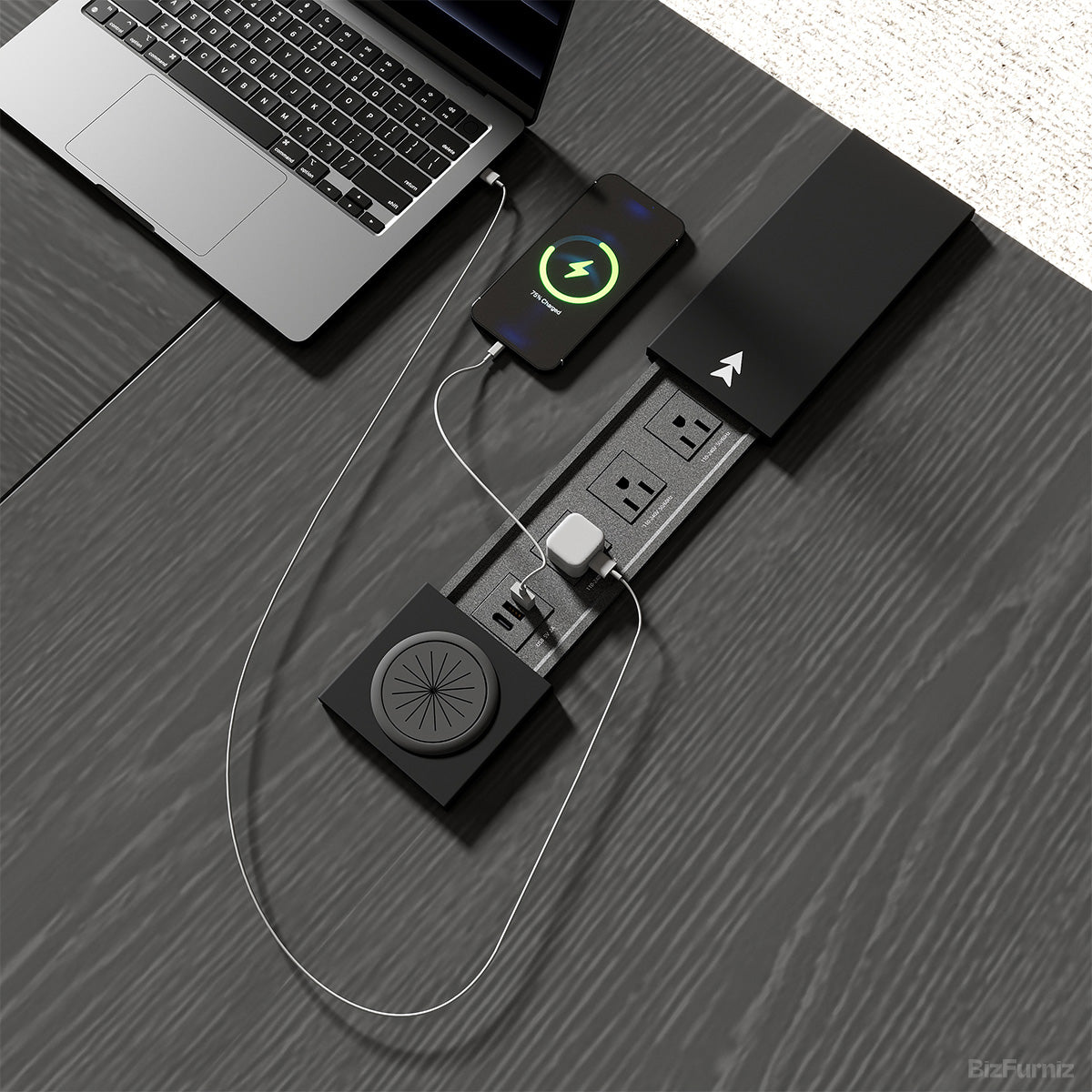 Executive Deskwith Cable Management Box