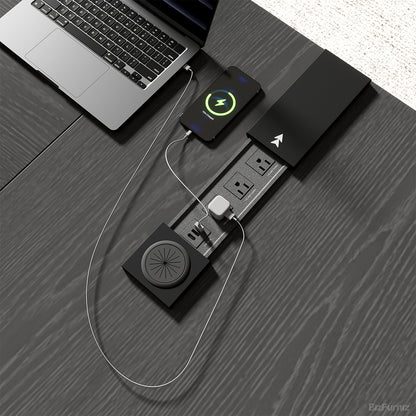 Executive Deskwith Cable Management Box