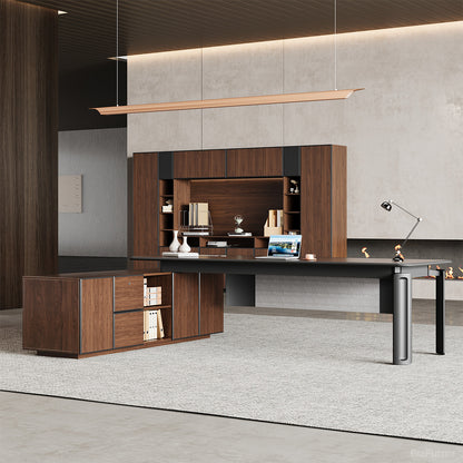 102-Inch Modern Executive Desk with Large Storage Side Cabinet for CEO, Manager and Executive Offices product view 4