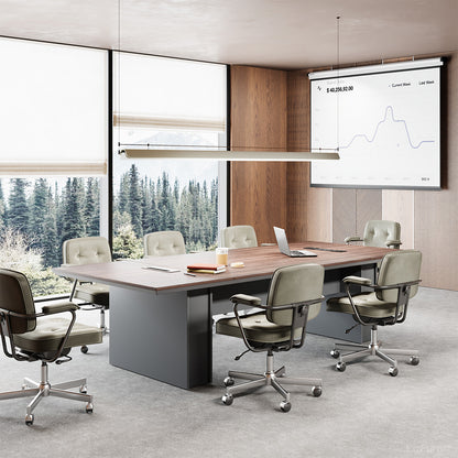 94" Modern Conference Table with Cable Management for 6-8 Person Meeting Room