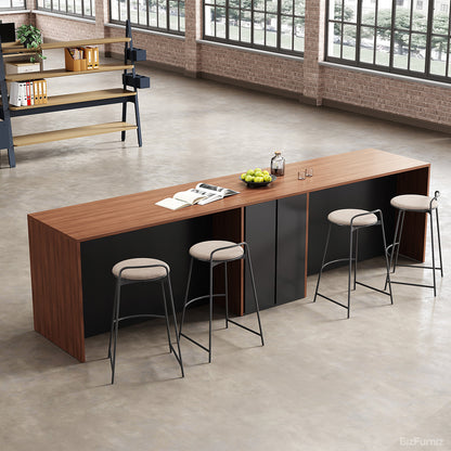 142”L Modern Multi-functional Storage Cabinet with Front & Rear Access Design for Versatile Spaces photo 1