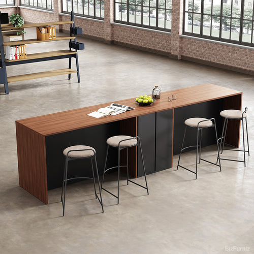 142”L Modern Multi-functional Storage Cabinet with Front & Rear Access Design for Versatile Spaces photo 1