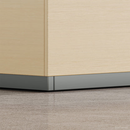 126" L Modern Reception Desk with Power Hub & Hidden Side Storage for Lobbies and Executive Reception Areas