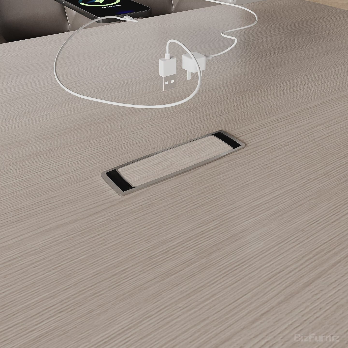 Conference Table with Multifunctional Cable Box