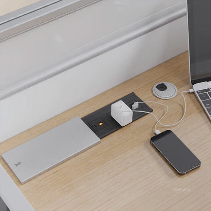 Office Desk with Cable Grommet