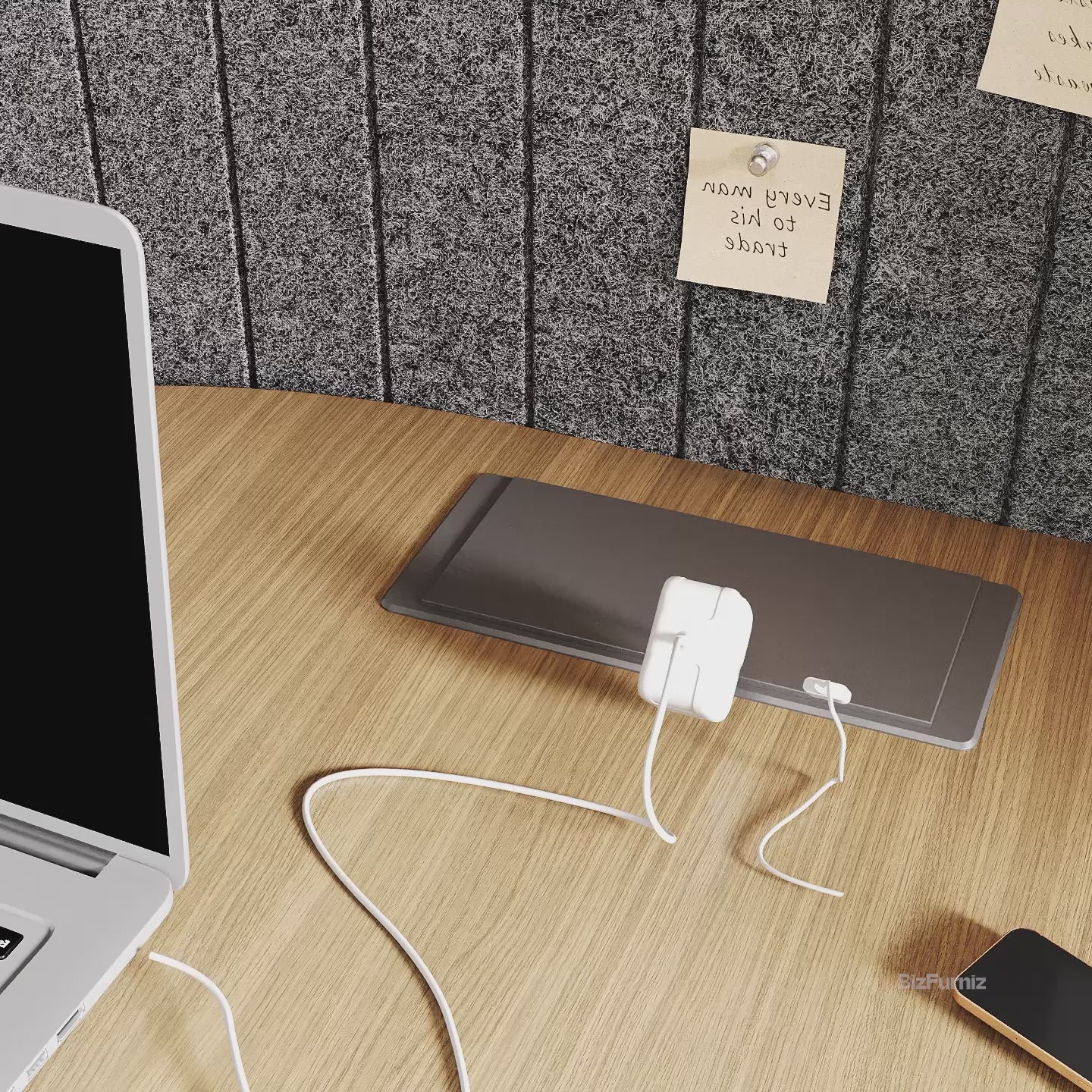 Office Desk with Power Hub