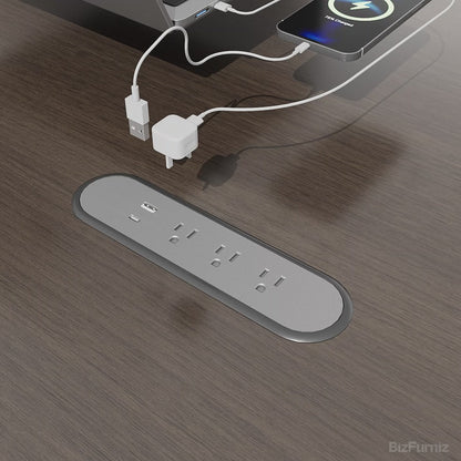 Conference Table with Power Outlet Box