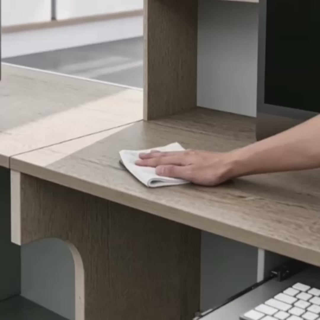 Smooth Scratch-Resistant Front Desk Surface