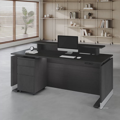 Office Desk with Height-adjustable Function