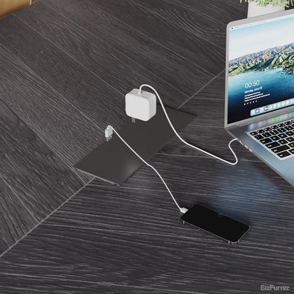 conference table with cable management