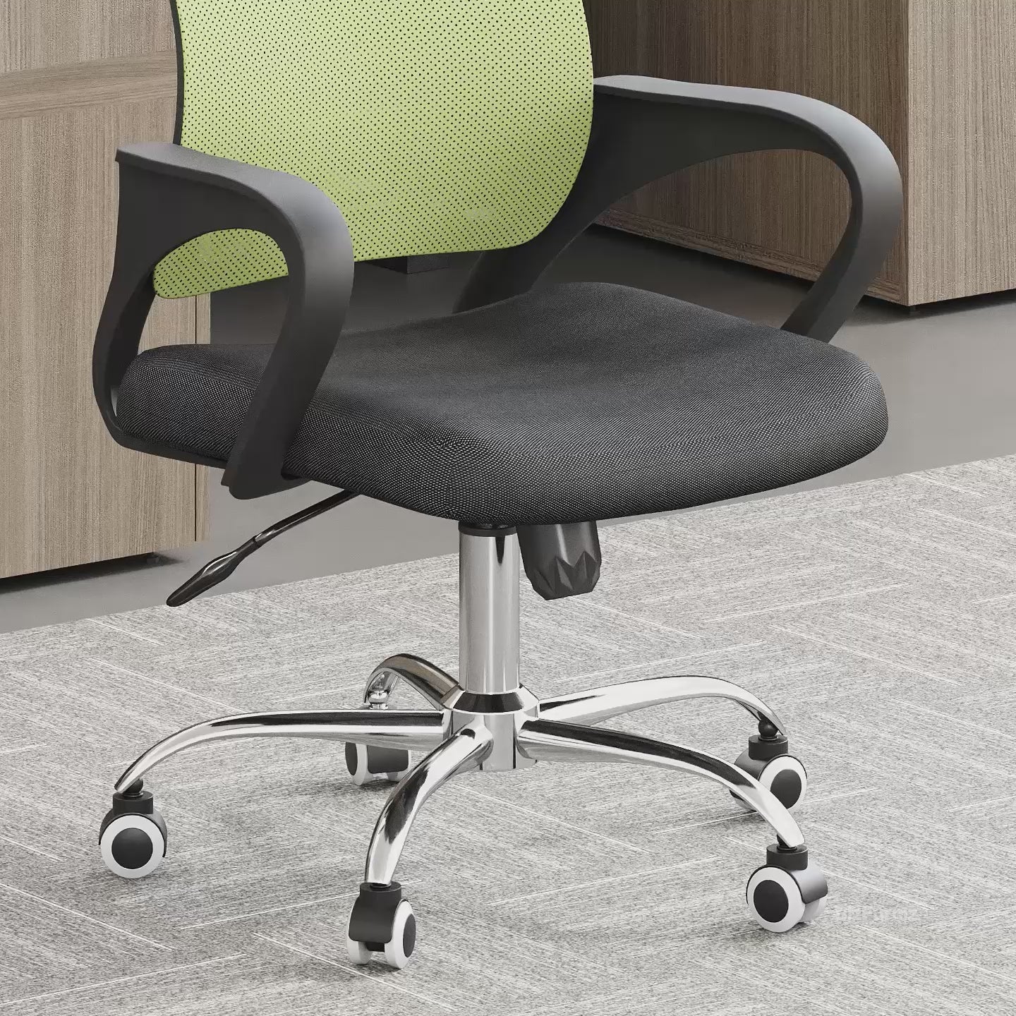 height-adjustable office chair
