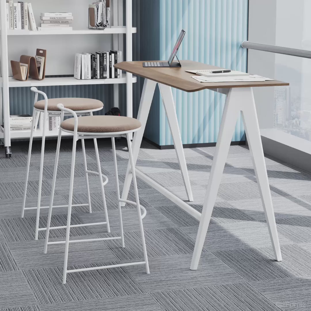 bar table with footrest
