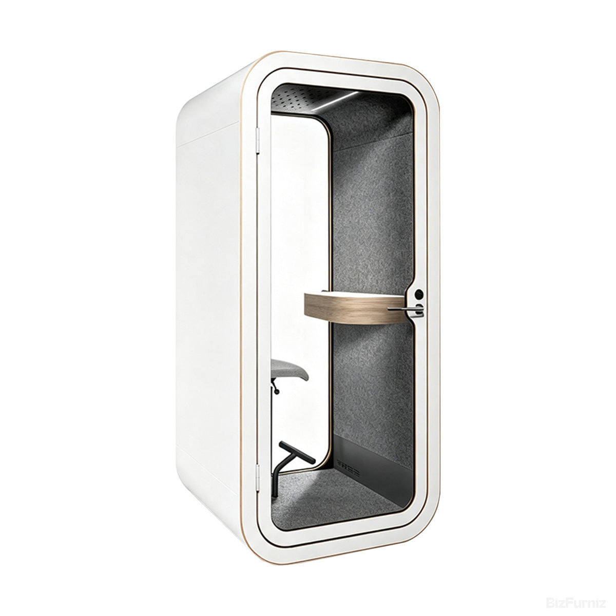 Soundproof Booth with Ventilation, Power Outlets and Mobile Casters product photo 10