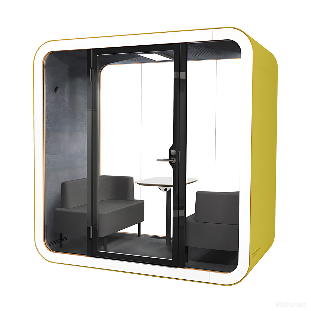 Soundproof Booth with Ventilation, Power Outlets and Mobile Casters product photo