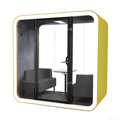 Soundproof Booth with Ventilation, Power Outlets and Mobile Casters product photo