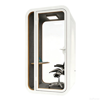 Soundproof Booth with Ventilation, Power Outlets and Mobile Casters product photo 9