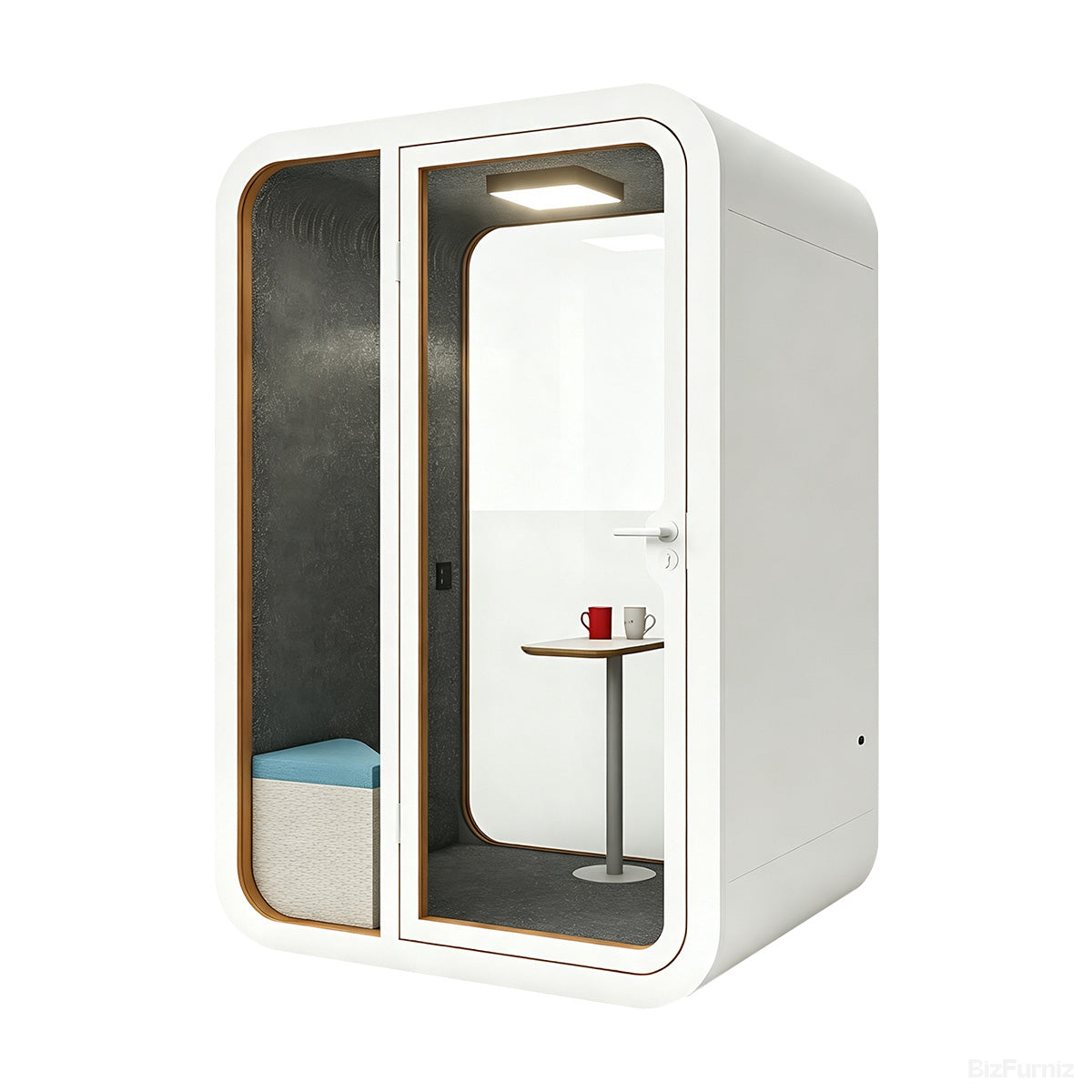 Soundproof Booth with Ventilation, Power Outlets and Mobile Casters product photo 8