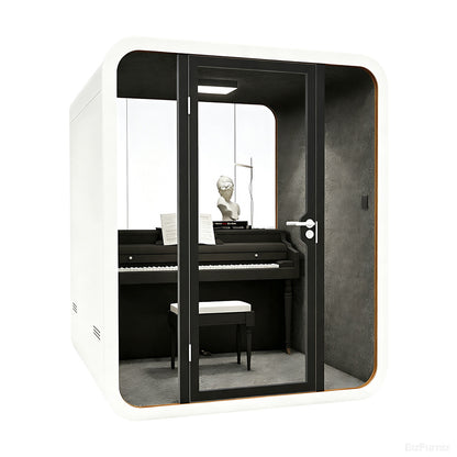 Soundproof Booth with Ventilation, Power Outlets and Mobile Casters product photo 7