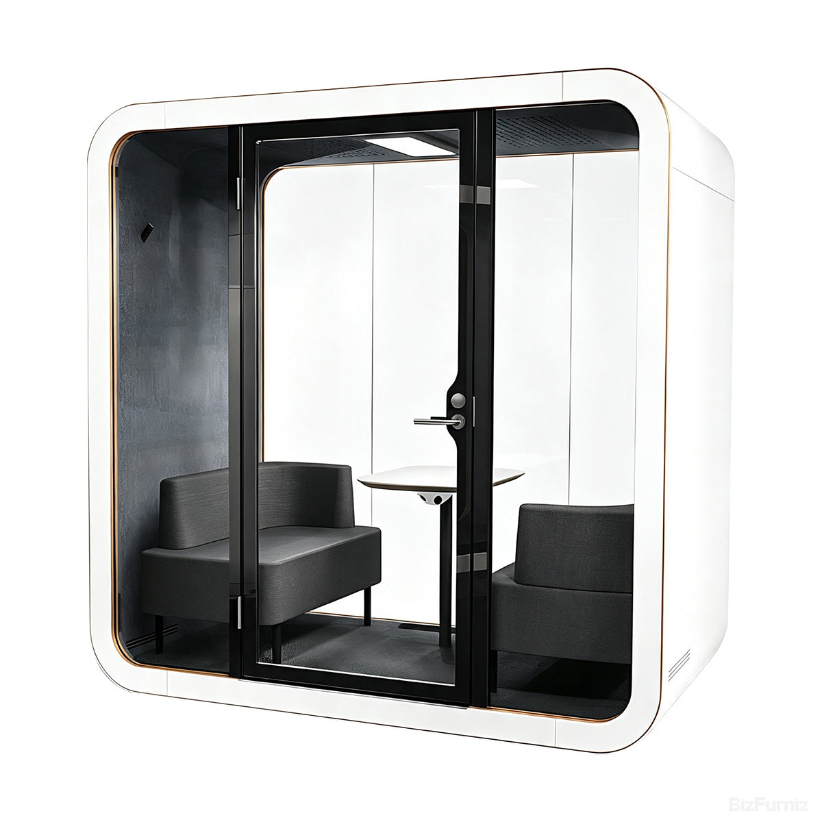 Soundproof Booth with Ventilation, Power Outlets and Mobile Casters product photo 6