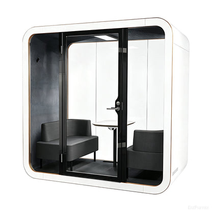 Soundproof Booth with Ventilation, Power Outlets and Mobile Casters product photo 6