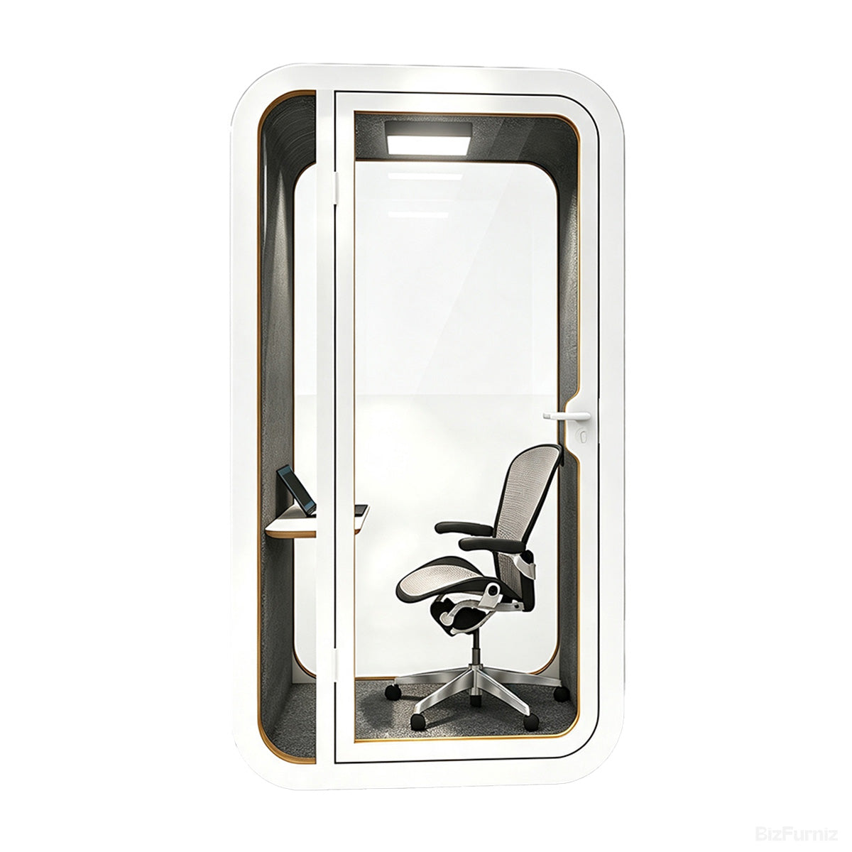 Soundproof Booth with Ventilation, Power Outlets and Mobile Casters product photo 4