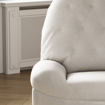 Luxury Cream Suede Recliner Chair with Phone Holder, Footrest, and USB Port product view 4