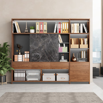 95" Modern Multi-Zone Bookshelf, All-in-One Storage Cabinet for Home and Offices product view 2