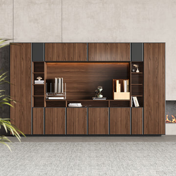 142-inch Modern Filing Cabinet with LED Light for Executive and Manager Offices for modern office workspace